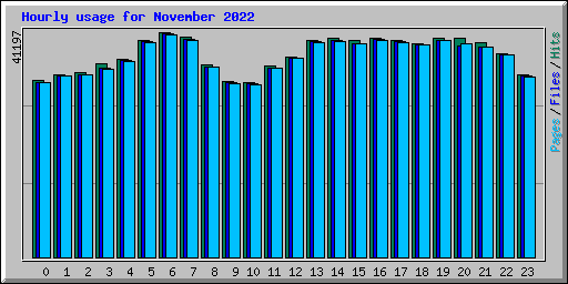 Hourly usage for November 2022