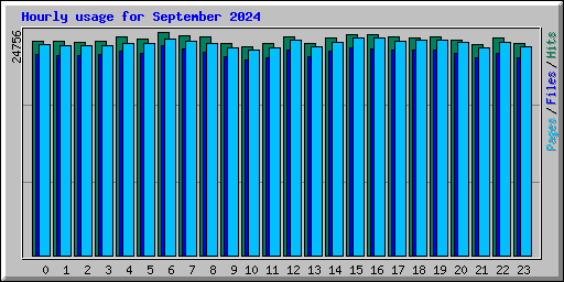 Hourly usage for September 2024