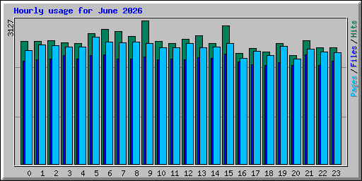 Hourly usage for June 2026